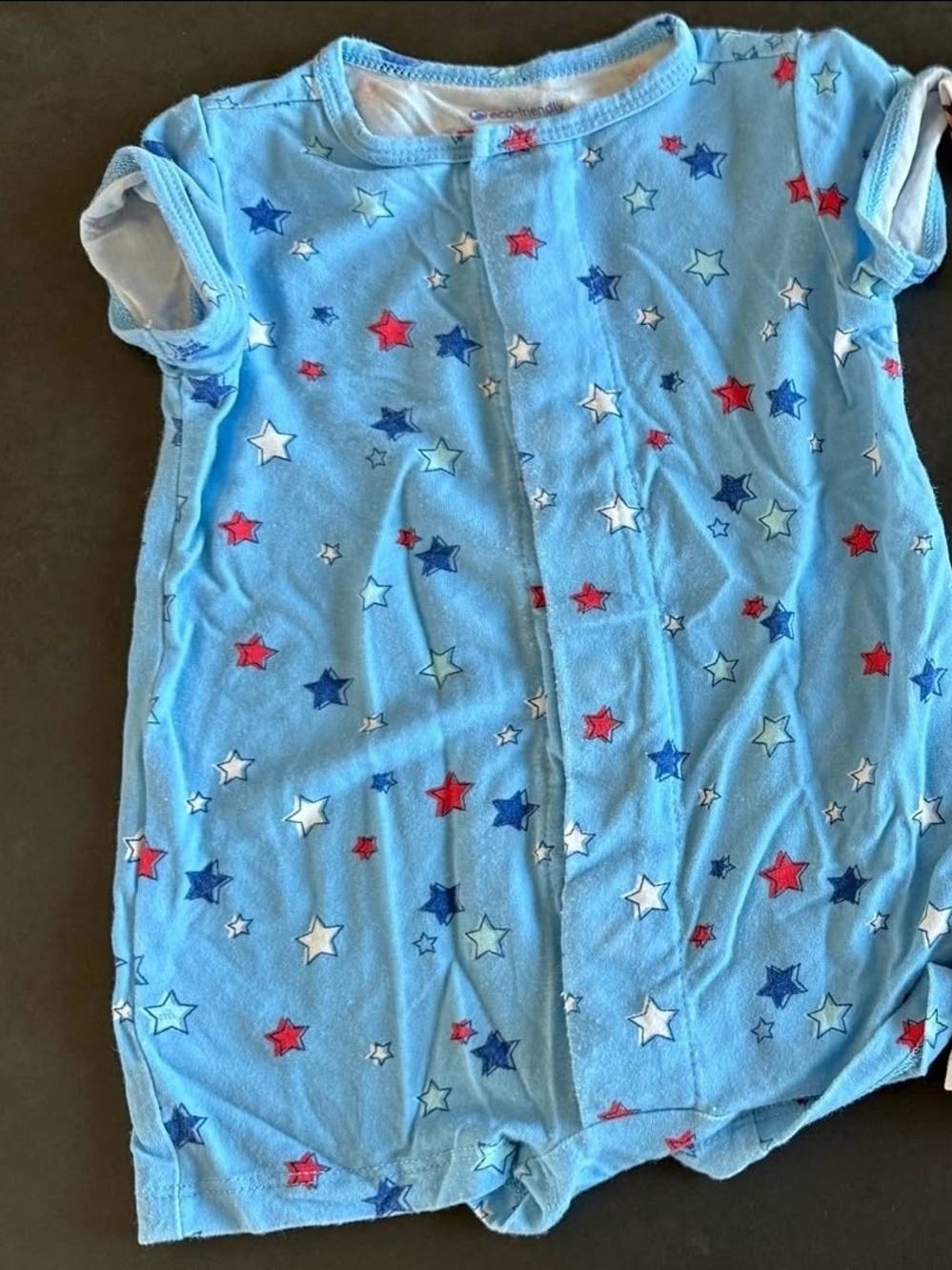 Magnetic Me Blue Star-Print Romper-Size 0-3 Mos-Like NEW!